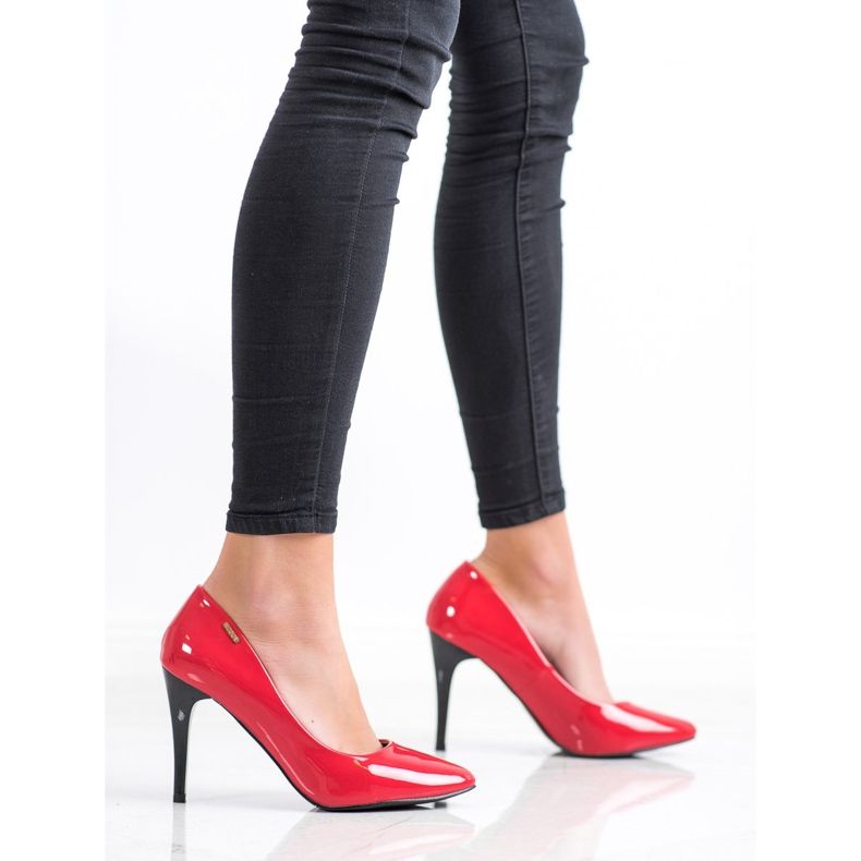 Goodin Bombas lacadas rojo 2