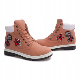 Botas de madera con aislamiento SJ1679-6 Rosa blanco rosado 3