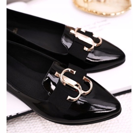 Mocasines Mujer Lordsy Charol Negro Nicole 2588 1