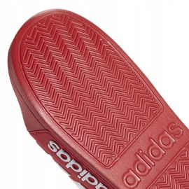 Zapatillas hombre adidas Adilette Shower rojo AQ1705 blanco 2