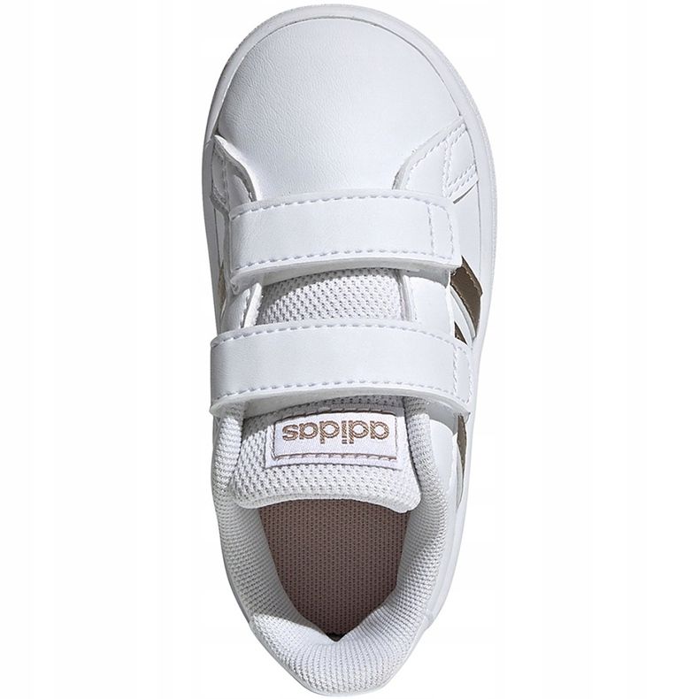 Zapatillas adidas Grand Court I blancas y doradas para niños EF0116 blanco dorado 1