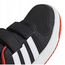 Zapatillas adidas Hoops 2.0 Cmf C para niños negro-rojo-blanco B75960 3