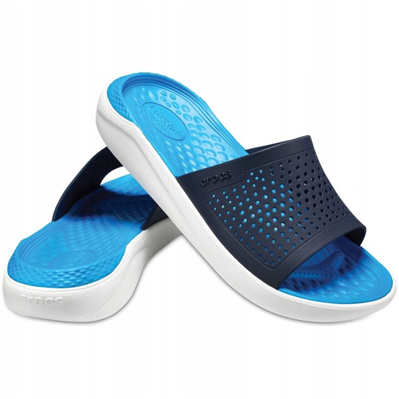 Crocs Literide Slide azul marino-blanco 205183462 1