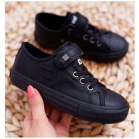 Zapatilla Infantil Piel Big Star EE374034 Negro 2
