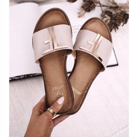 Pantuflas de Mujer Elegantes Beige Nicole Dilmah 6