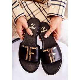Pantuflas de Mujer Elegantes Negras Nicole Dilmah negro 5