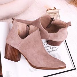 Nicole Botas de mujer con ante recortado Cappuccino Lawrence marrón multicolor 2