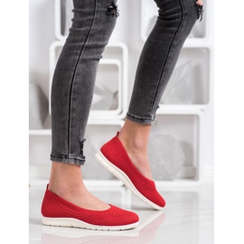 Goodin Slipons calados rojo 1