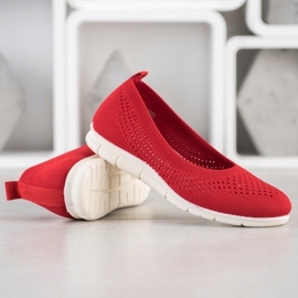 Goodin Slipons calados rojo 2