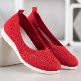 Goodin Slipons calados rojo 3
