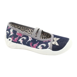 Calzado infantil befado 116X279 azul marino rosado plata gris 3