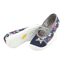 Calzado infantil befado 116X279 azul marino rosado plata gris 6