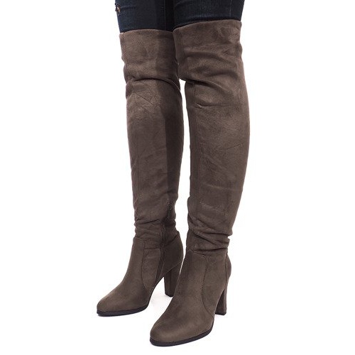 Botas de ante en una barra K953 Verde 1