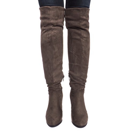 Botas de ante en una barra K953 Verde 2