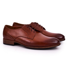 Bednarek Polish Shoes Zapatos De Hombre De Piel Con Suela Ligera Bednarek Marrón Claro 7