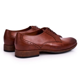 Bednarek Polish Shoes Zapatos De Hombre De Piel Con Suela Ligera Bednarek Marrón Claro 6