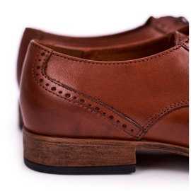 Bednarek Polish Shoes Zapatos De Hombre De Piel Con Suela Ligera Bednarek Marrón Claro 1