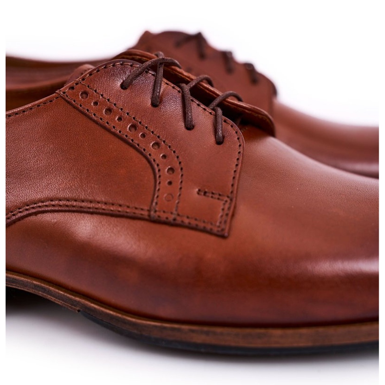 Bednarek Polish Shoes Zapatos De Hombre De Piel Con Suela Ligera Bednarek Marrón Claro 2