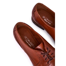 Bednarek Polish Shoes Zapatos De Hombre De Piel Con Suela Ligera Bednarek Marrón Claro 3