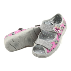 Calzado infantil befado 969X162 rosado plata 7