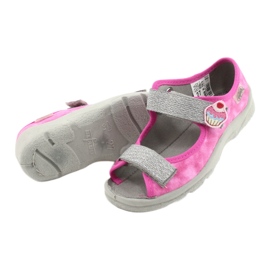Calzado infantil befado 969X163 rosado plata 7