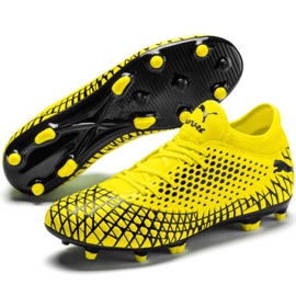 Botas de fútbol Puma Future 4.4 Fg Ag amarillo-negro 105613 03 3