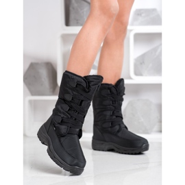 SHELOVET Botas altas para la nieve negro 4