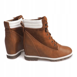 Cuñas de madera aisladas CN865 Camel marrón 2