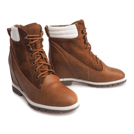 Cuñas de madera aisladas CN865 Camel marrón 1