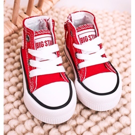 Zapatillas altas para niños con cremallera Big Star HH374190 Rojo 3