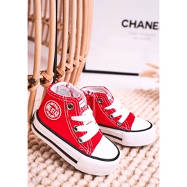 Zapatillas altas para niños con cremallera Big Star HH374190 Rojo 6