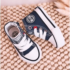 Zapatillas Altas Para Niños Con Cremallera Big Star HH374189 Azul Marino 3
