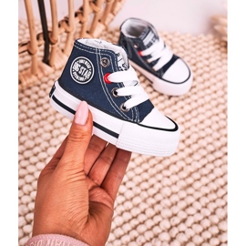 Zapatillas Altas Para Niños Con Cremallera Big Star HH374189 Azul Marino 7