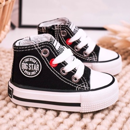Zapatillas altas para niños con cremallera Big Star HH374188 Negro 11