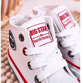 Zapatillas altas para niños con cremallera Big Star HH374187 Blanco 2