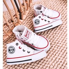 Zapatillas altas para niños con cremallera Big Star HH374187 Blanco 1