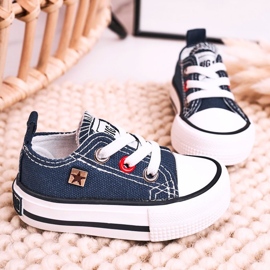 Tenis Clásicos Para Niños Big Star HH374195 Azul Marino 1