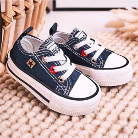 Tenis Clásicos Para Niños Big Star HH374195 Azul Marino 6