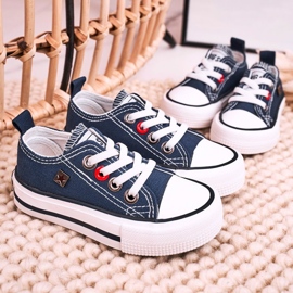 Tenis Clásicos Para Niños Big Star HH374195 Azul Marino 4