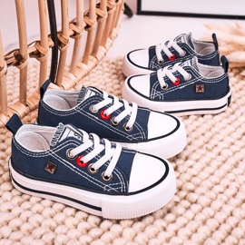 Tenis Clásicos Para Niños Big Star HH374195 Azul Marino 5