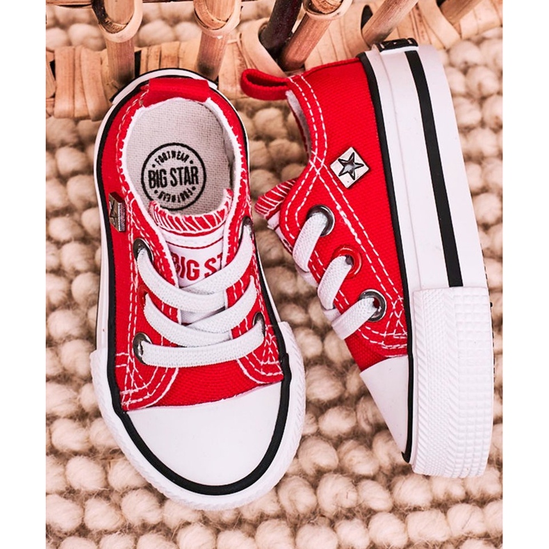 Tenis Clásicos Para Niños Big Star HH374196 Rojo 1