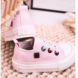 Zapatillas bajas clásicas para niños Big Star HH374197 Rosa rosado 7