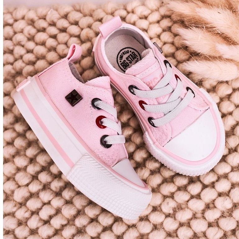 Zapatillas bajas clásicas para niños Big Star HH374197 Rosa rosado 2