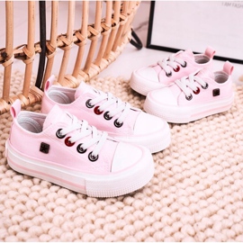 Zapatillas bajas clásicas para niños Big Star HH374197 Rosa rosado 3