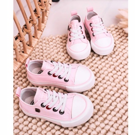 Zapatillas bajas clásicas para niños Big Star HH374197 Rosa rosado 4