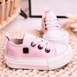 Zapatillas bajas clásicas para niños Big Star HH374197 Rosa rosado 6