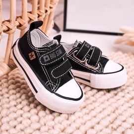 Zapatillas bajas para niños con velcro Big Star HH374200 Negro 5
