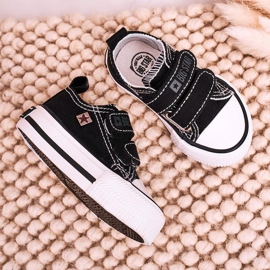 Zapatillas bajas para niños con velcro Big Star HH374200 Negro 8