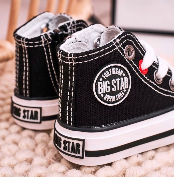 Zapatillas altas para niños con cremallera Big Star HH374084 Negro 1