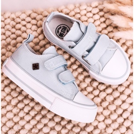 Zapatillas bajas para niños con velcro Big Star HH374100 Azul 4
